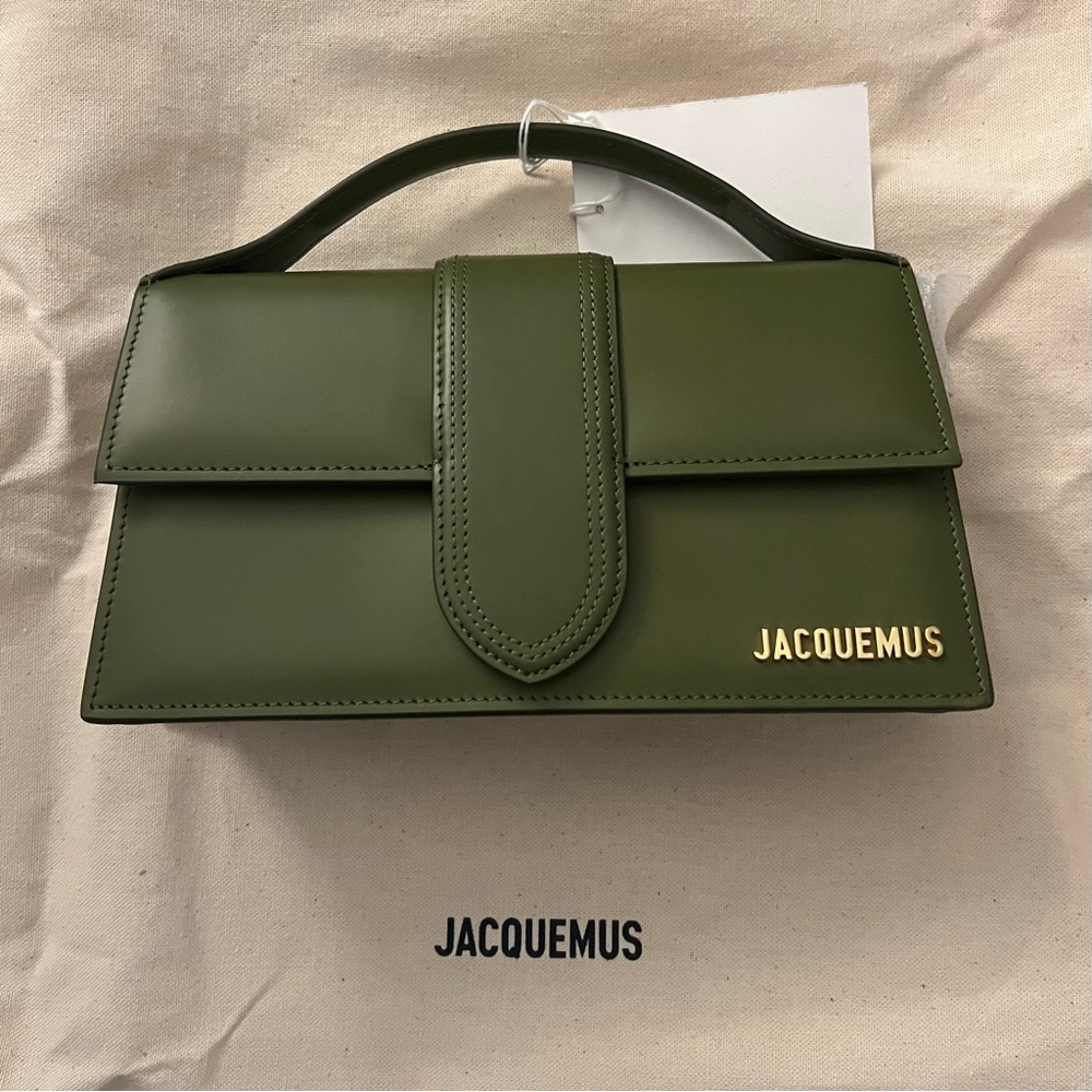 NWT! Jacquemus Le Grand Bambino - Khaki, with strap and dust bag